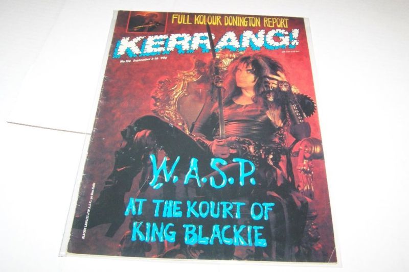 154 KERRANG music magazine   WASP  