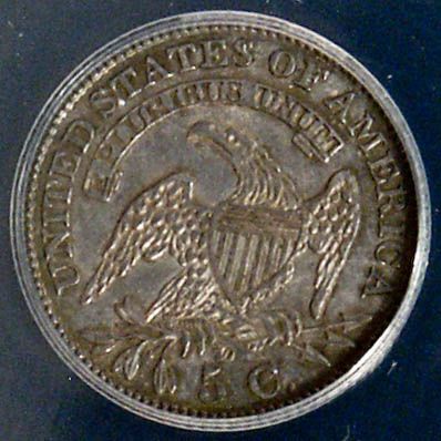 1829 Capped Bust Half Dime ANACS AU58  