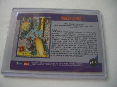 Ghost Rider Hologram H 5 Holo Marvel Universe 1992  