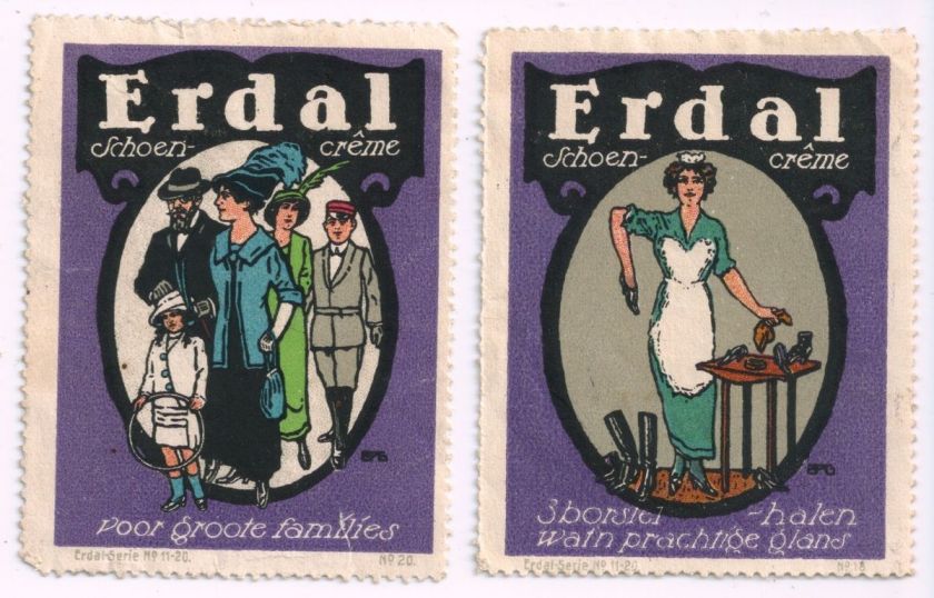 Poster Stamps Partial Set Erdal Schoen Creme  