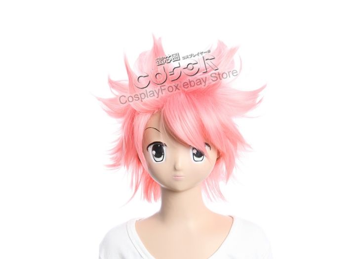 Fairy Tail Natsu Dragneel Cosplay Wig Costume 43Cm  