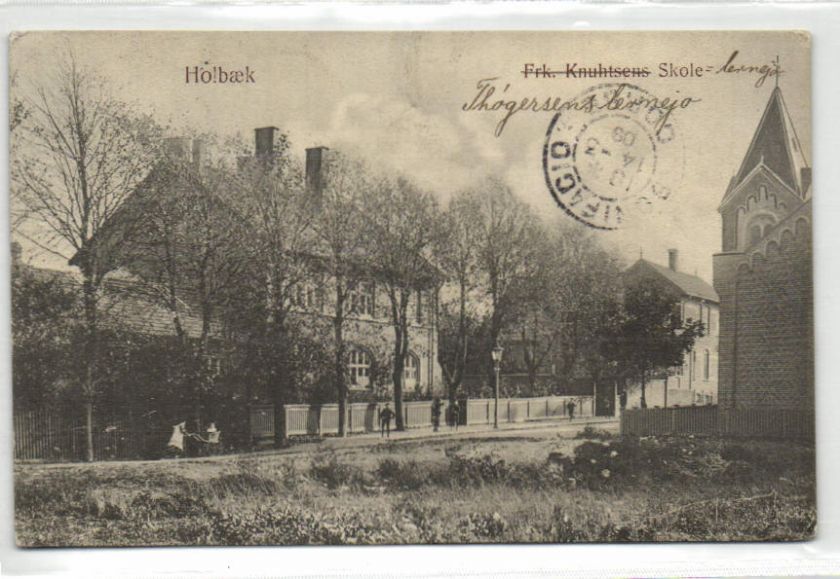 denmark, HOLBÆK, Frk. Knuhtsens Skole (1909) Stamps  