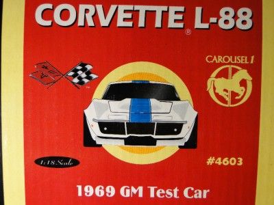 Rare 427 L 88 Race Only Test Car by Zora Duntov 1969 L88 Corvette 