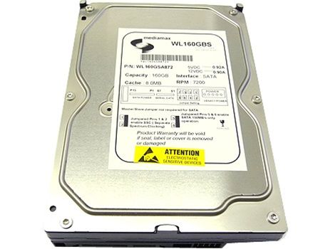 G01 0057 ] White Label 160GB 8MB Cache 7200RPM SATA Hard Drive Brand 