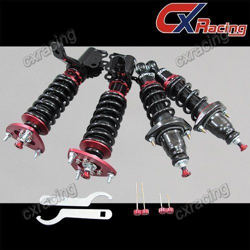 CoilOver Suspension 01 05 HONDA Civic EM2 ES1 Pillow Ball Camber Plate 