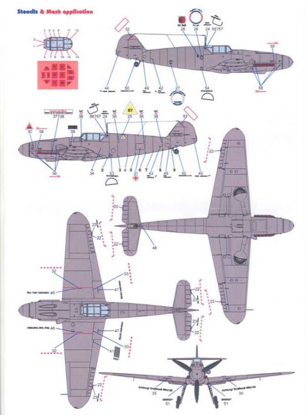 Techmod Decals 1/72 ROMANIAN MESSERSCHMITT Bf 109G 2  