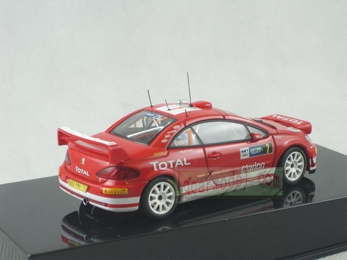 43 AUTOART AUTO ART PEUGEOT 307 WRC 2005 No.7 RED  