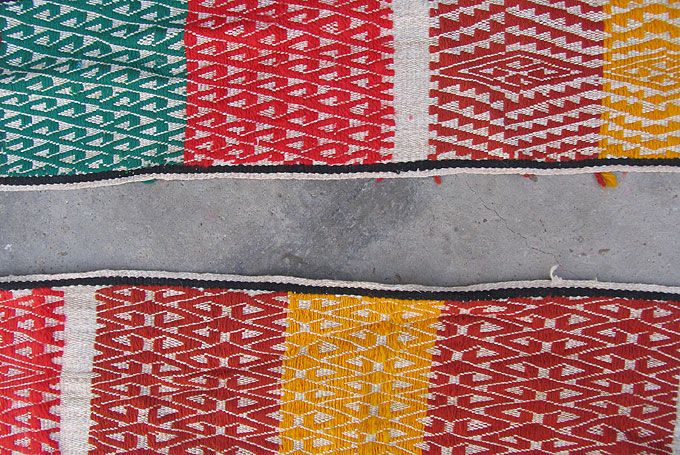 UZBEK WOOLLEN HAND WOVEN TENT BAND NOMADIC YURTS # 2974  