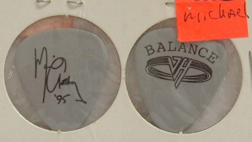 VAN HALEN   OLDER MICHAEL ANTHONY CONCERT GUITAR PICK  