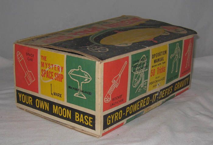 1960s MARX THE MYSTERY SPACE SHIP GYRO POWERED AS SEEN ON TV  