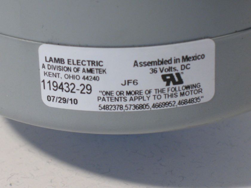 AMETEK LAMB VACUUM MOTOR NEW 119432 29  