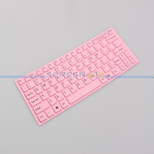 New Keyboard Protector Skin Cover for Sony YA YB Series Laptop US Pink