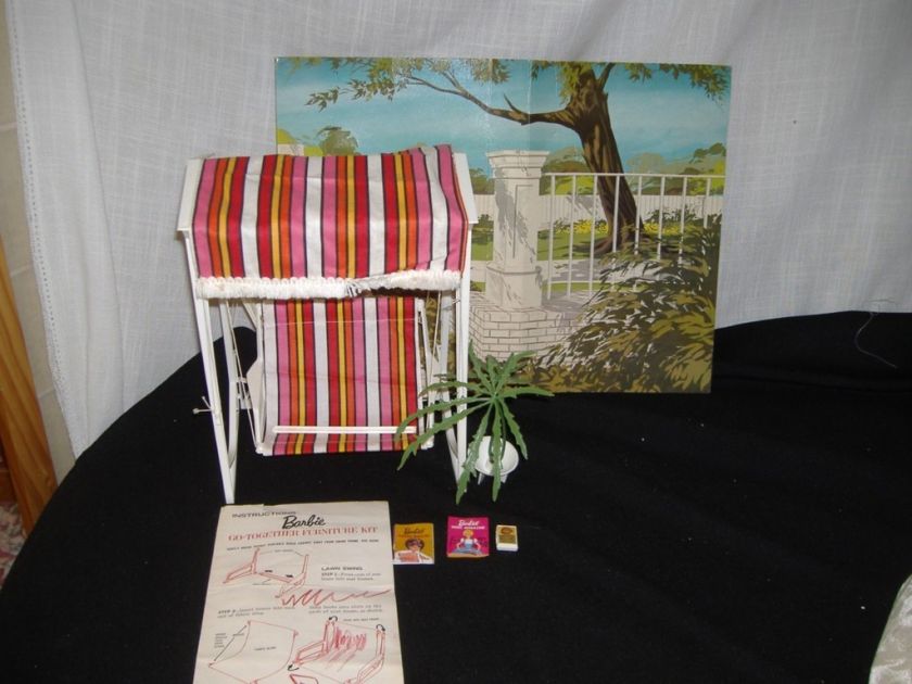 Vintage Miss Barbie Go Together Lawn Swing Backdrop Box  