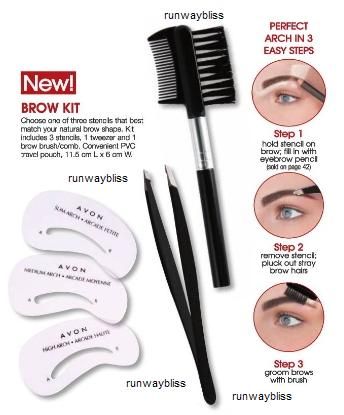 EyeBrow Shaper Stencil Kit Eye Brow 4 Arch Template Lot  