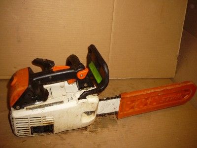 STIHL MS 200T MS200 T CHAINSAW CHAIN SAW. IN GOOD SHAPE RUNS BUT 