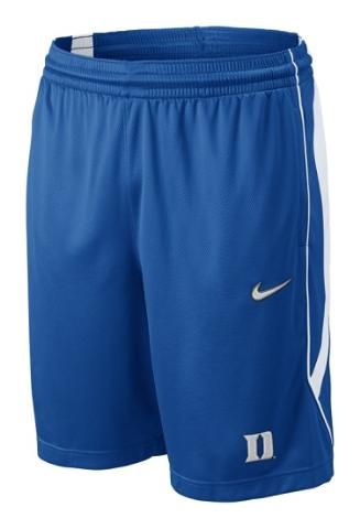 DUKE BLUE DEVILS NCAA NIKE 2011 PRE GAME SHORTS NEW LG  