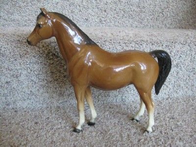   BREYER BROWN HORSES; MOLDED PLASTIC MARE AND FOAL, L@@K  