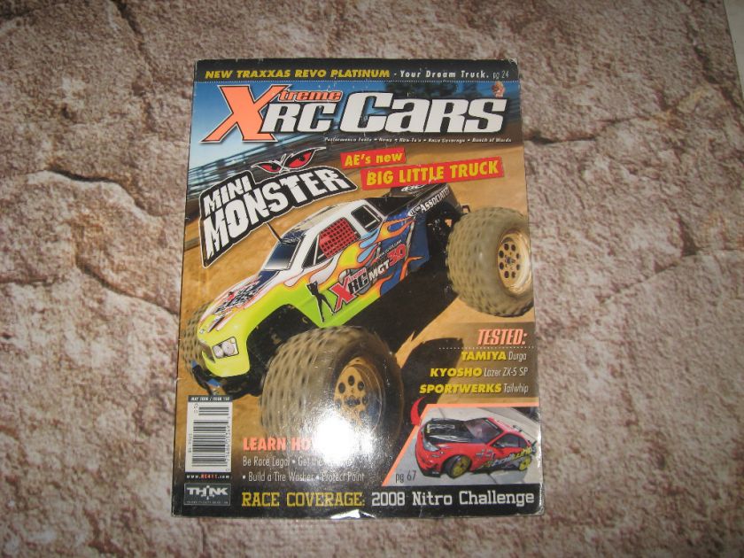 XTREME RC CARS MAY 08 MINI MONSTER ASSOCIATED REVO PLATNIUM TAMIYA 