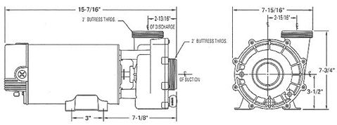 This  item Aqua Flo Flo Master XP2 FMXP2, 2.0HP, 2 spd, 230V/50Hz 