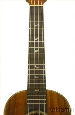 Alulu Solid Acacia KOA Tenor Ukulele inlaid Hummingbirds U2104  