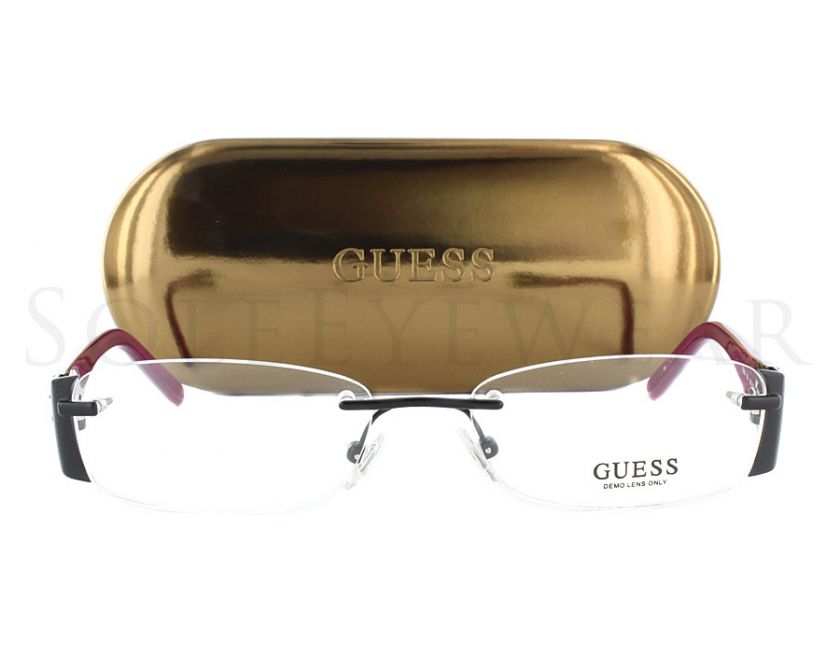 NEW Guess GU 2209 BLK Size 53 17 135 Black Frame Eyeglasses  