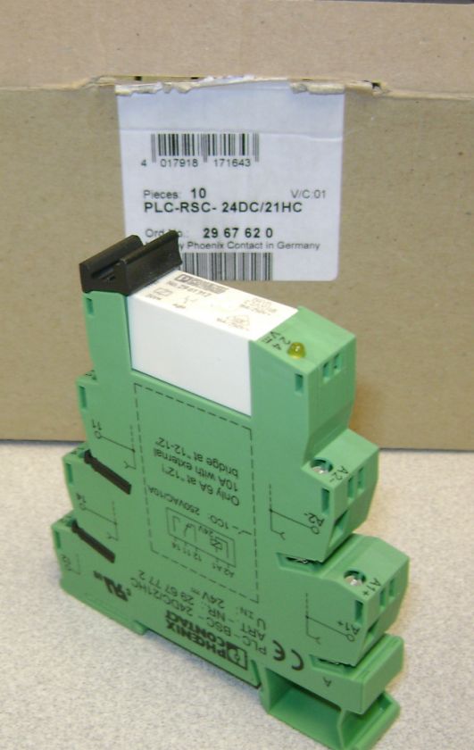 NEW Phoenix Contact 2967620 PLC RSC 24DC/21HC 24V DC 10A Relay  