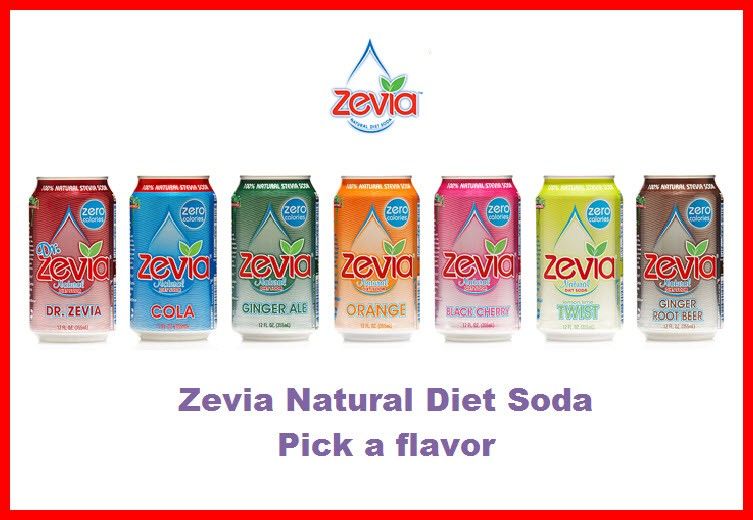 24x Zevia Natural Diet Soda 12 oz Cans *Pick a flavor*  