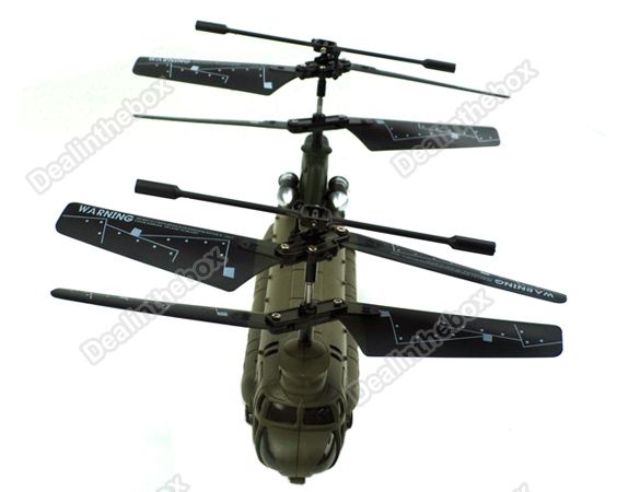 S026G 3.5CH Mini Chinook RC Helicopter Infrared Control GYRO New 