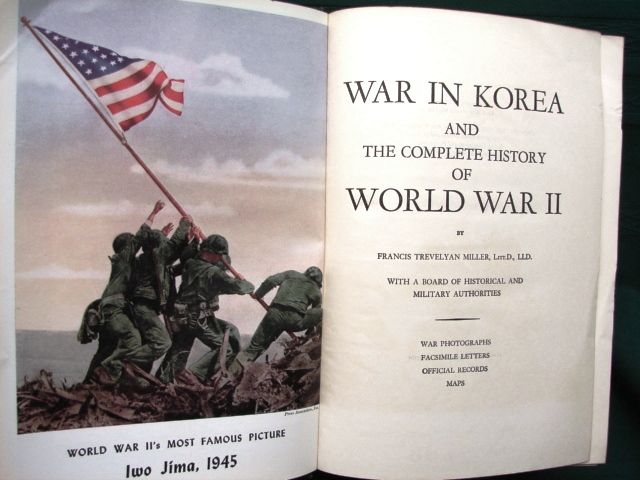 Korean War & WW II History 1955 Veterans Memorial Ed  