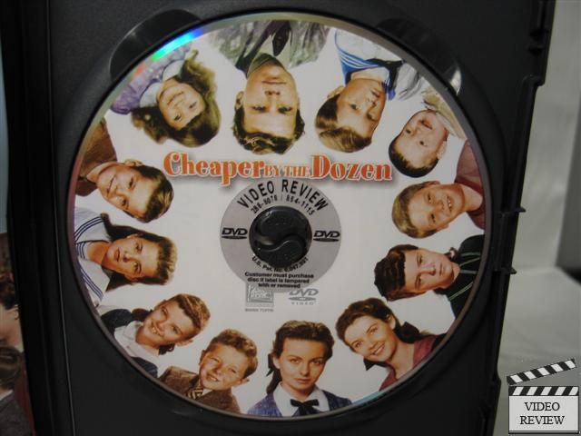 Cheaper By The Dozen (1950) DVD FS Clifton Webb 024543103943  