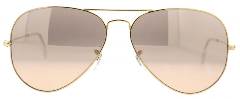 RAY BAN RB 3025 001/3E GOLD DESIGNER UNISEX AVIATOR SUNGLASSES 55mm 