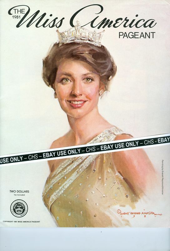 SUSAN POWELL 1981 MISS AMERICA PAGEANT PROGRAM  