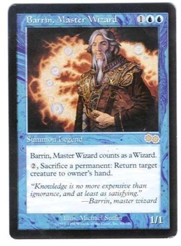 BARRIN, MASTER WIZARD MTG MAGIC URZAS SAGA NM  