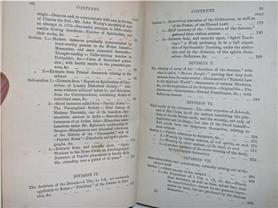 1889 DOCTRINES F DEMONS DEMONOLOGY & WITCHCRAFT MODERN SPIRITUALISM 