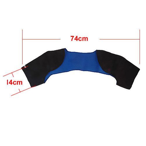 WISON Blue Black Sports Shoulder Support Brace New B  