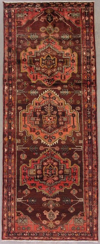 4x9 MAROON ANTIQUE PERSIAN SARAB ORIENTAL WOOL AREA RUG  