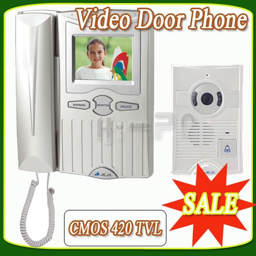 LCD Color IR 1/4 Cmos CCD Video Door Phone Intercom  