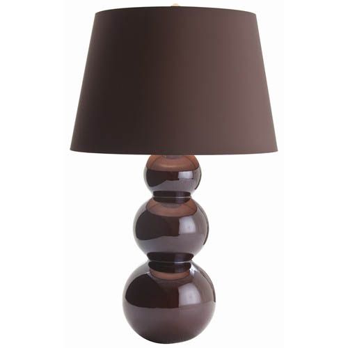 Raisin Luster Art Deco Ceramic Table Lamp  