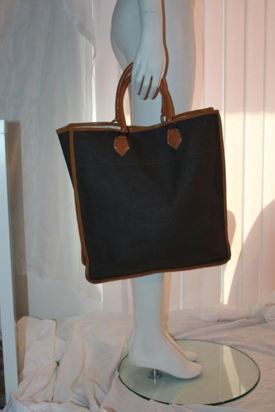 ORLANE PARIS Vtg 1960s Sac Plat Tote Makeup Bag  