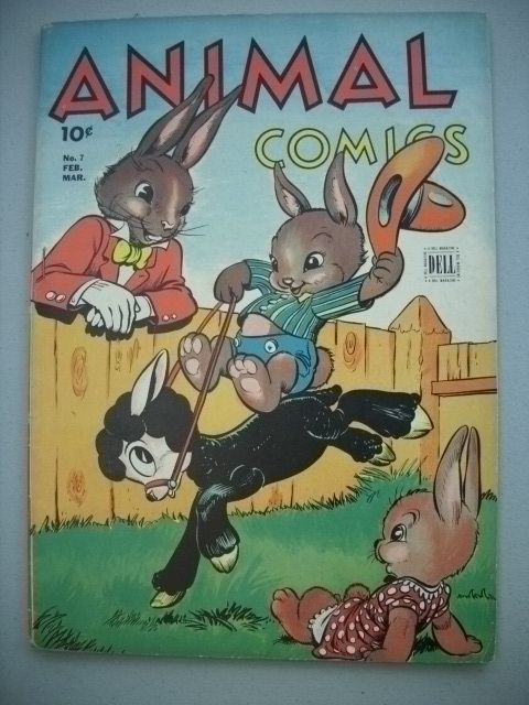 ANIMAL COMICS 7 VG Fine Uncle Wiggily 1944 Sharp  