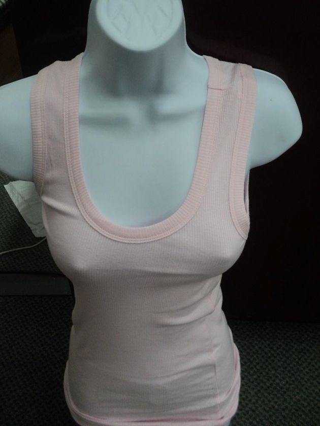 WOMENS LONG RIB TANK TOPS A SHIRTS WIFE BEATER  