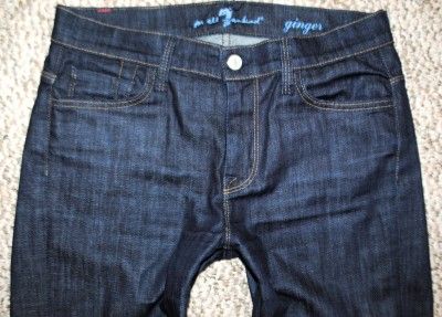 SEVEN FOR ALL MANKIND GINGER MERCER DARK WOMENS JEANS 4 27  