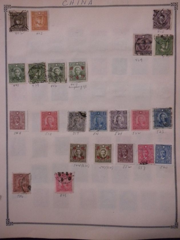 CHINA  Unchecked collection on pages Mint & Used  