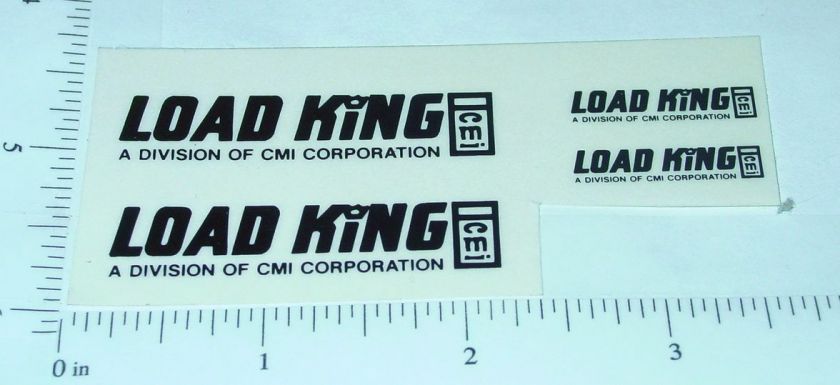 Custom Black Load King Stickers CU 009  