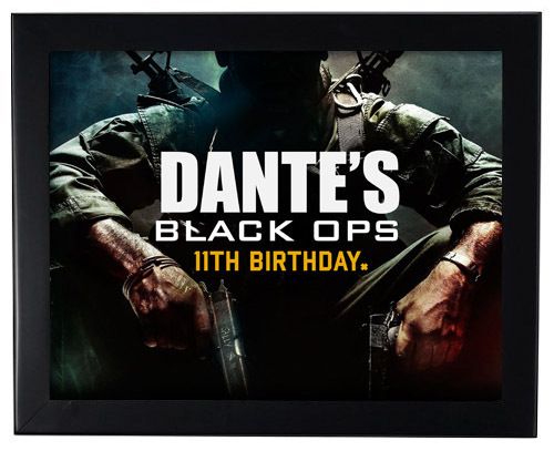 CALL OF DUTY BLACK OPS Birthday 8x11 inch WALL PRINT  