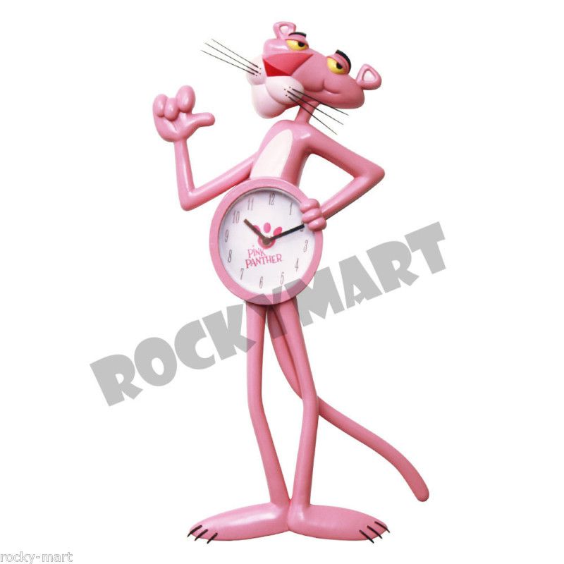 Pink Panther Animated Pendulum Clock Arm & Tail Move  