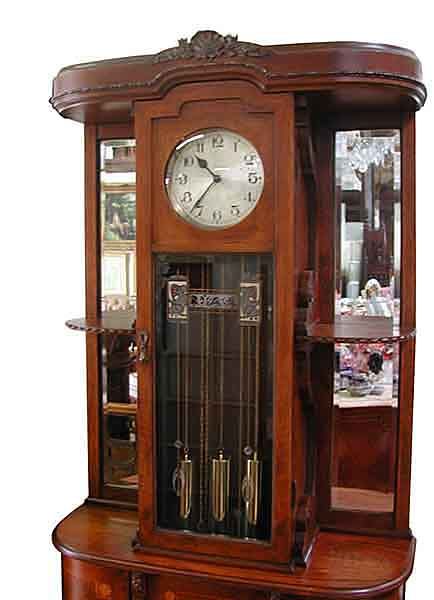 11 Pc. Mahogany & Walnut Empire Dining Suite c. 1920  