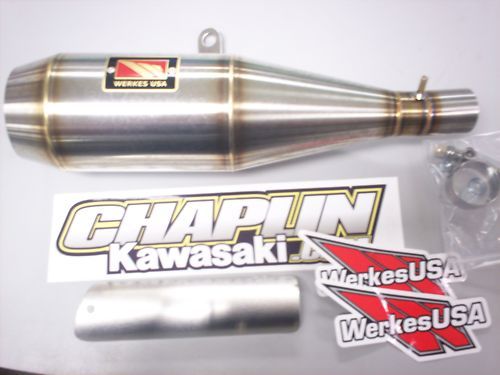 NEW KAWASAKI EX250 NINJA WERKS EXHAUST SLIP ON MUFFLER  