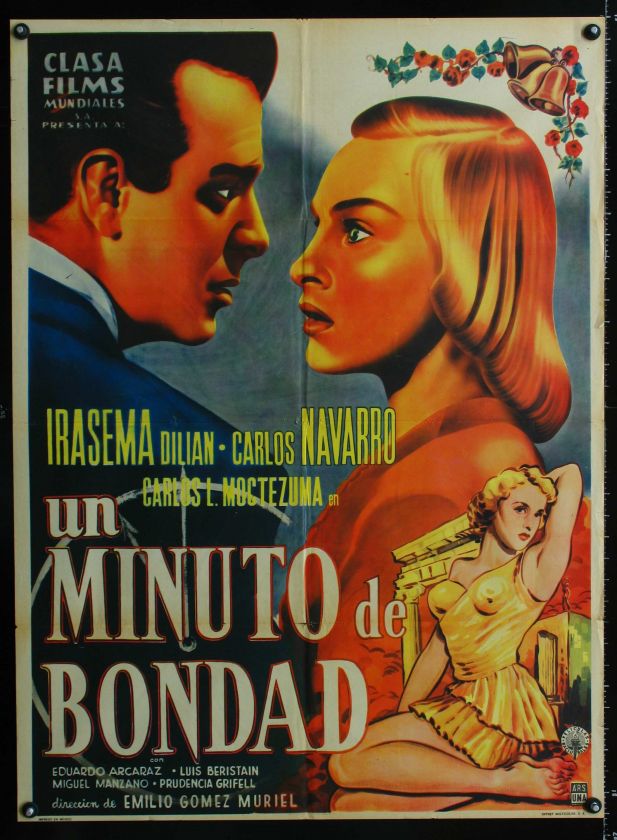 UN MINUTO DE BONDAD 1954 Vintage Mexican Movie Poster  