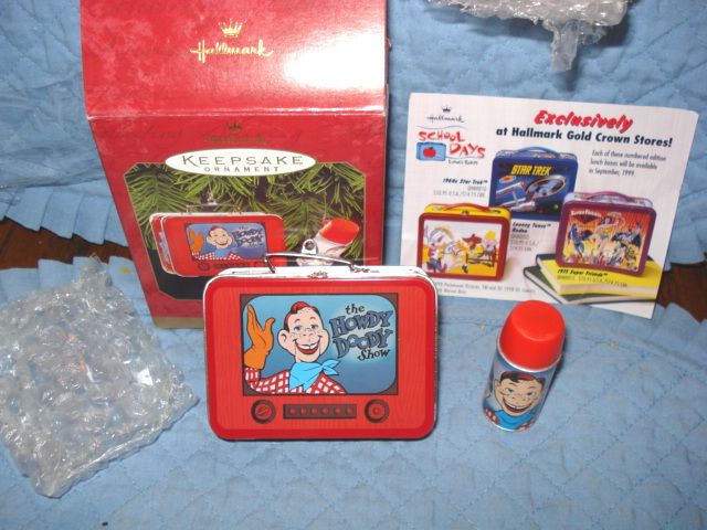 Howdy Doody Lunchbox And Thermos Hallmark Ornament,MIB  